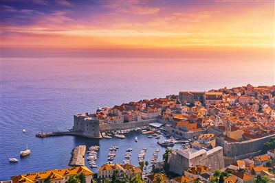 Dubrovnik im Sonnenuntergang